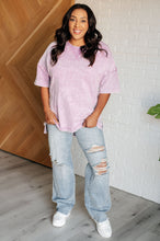 Load image into Gallery viewer, Unbothered Mineral Wash Top in Orchid Petal