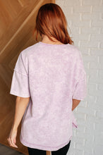 Load image into Gallery viewer, Unbothered Mineral Wash Top in Orchid Petal