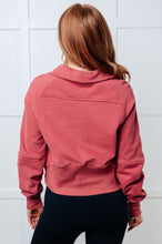 Load image into Gallery viewer, Under Her Spell Half Zip Pullover in Mauve