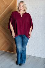 Load image into Gallery viewer, Universal Philosophy Blouse in Wine