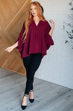 Load image into Gallery viewer, Universal Philosophy Blouse in Wine