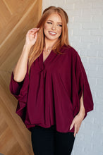 Load image into Gallery viewer, Universal Philosophy Blouse in Wine