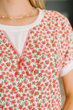 Load image into Gallery viewer, Vivid Memories Relaxed Top in Tomato Red