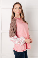 Load image into Gallery viewer, Walk for Miles Floral Color Block Top