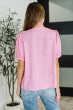 Load image into Gallery viewer, Wander Bloom Embroidered Puff Sleeve Blouse in Pink