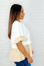 Load image into Gallery viewer, Welcome Me Home Gingham Print Top