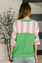 Load image into Gallery viewer, What's a Girl to Do Contrast Trim Relaxed Top