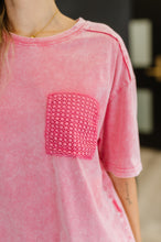 Load image into Gallery viewer, Who's That Girl Crochet Pocket T-Shirt