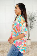 Load image into Gallery viewer, Wide Eyed Abstract Print Batwing Blouse