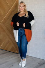 Load image into Gallery viewer, Writer's Block Color Block Open Front Cardigan