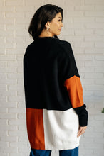 Load image into Gallery viewer, Writer's Block Color Block Open Front Cardigan