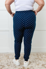 Load image into Gallery viewer, Your New Favorite Joggers in White Polka Dot
