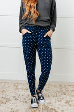 Load image into Gallery viewer, Your New Favorite Joggers in White Polka Dot