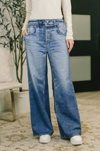 Load image into Gallery viewer, Pacific Pulse Printed Faux Denim Wide Leg Bottoms