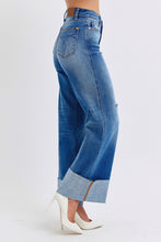 Load image into Gallery viewer, JUDY BLUE Distressed High Waist Wide Leg Jeans