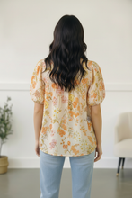 Load image into Gallery viewer, Sunlit Garden Notch Neck Blouse