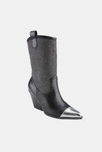 Load image into Gallery viewer, Chunky Heel Rhinestone Western Cowboy Boots