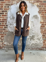 Load image into Gallery viewer, Mountain Trail Sherpa Button-Up Vest (multiple color options)