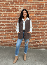 Load image into Gallery viewer, Mountain Trail Sherpa Button-Up Vest (multiple color options)