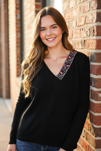 Load image into Gallery viewer, Twilight Charms Beaded V Neck Sweater