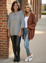 Load image into Gallery viewer, Sunday Luxe Drop Shoulder Knit Top (multiple color options)