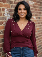 Load image into Gallery viewer, Starlight Rendezvous Pearl Blouse (multiple color options)