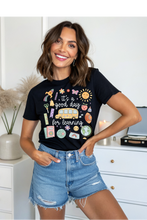 Load image into Gallery viewer, Good Day for Learning Graphic Tee (multiple color options)