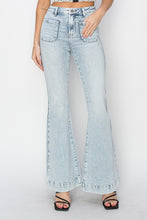 Load image into Gallery viewer, Risen High Rise Front Patch Pocket Flare Jeans