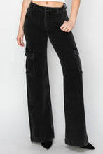 Load image into Gallery viewer, Risen High Rise Wide Leg Cargo Jeans