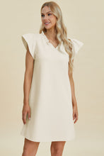 Load image into Gallery viewer, Muse & Melody Ruffled V-Neck Cap Sleeve Dress (multiple color options)