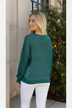 Load image into Gallery viewer, Holiday Shimmers Green Sequins Sweater