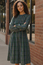 Load image into Gallery viewer, Cedar Lane Plaid Midi Dress