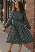 Load image into Gallery viewer, Cedar Lane Plaid Midi Dress