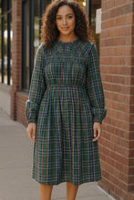 Load image into Gallery viewer, Cedar Lane Plaid Midi Dress