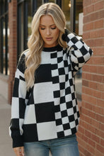 Load image into Gallery viewer, Pixel Perfect Black and White Pullover