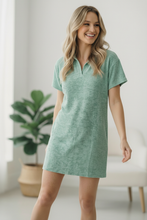 Load image into Gallery viewer, Got Green Light Textured Lounge Dress