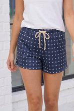 Load image into Gallery viewer, Starry Days Navy Drawstring Shorts