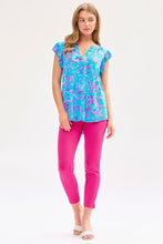 Load image into Gallery viewer, Dear Scarlett Lizzy Flutter Sleeve Top in Royal Blue