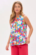 Load image into Gallery viewer, Dear Scarlett Lizzy Tank Top in Floral Aqua