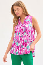 Load image into Gallery viewer, Dear Scarlett Lizzy Tank Top in Pink/Teal