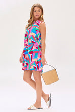 Load image into Gallery viewer, Dear Scarlett Lizzy Tank Dress in RoyalMulti