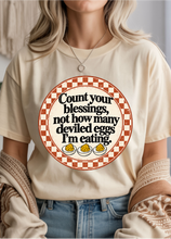 Load image into Gallery viewer, Blessings, Not Deviled Eggs Graphic Tee & Sweatshirt (multiple color options)