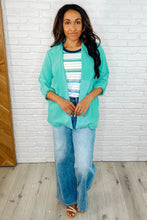 Load image into Gallery viewer, I'm Really That Gal Open Front Blazer in Aqua