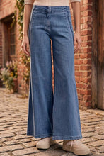 Load image into Gallery viewer, Marina Muse Seam Detail Wide Leg Jeans