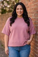 Load image into Gallery viewer, Sense of Clarity Boxy Top in Rose