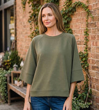 Load image into Gallery viewer, Market Day Minimalist Top in Olive