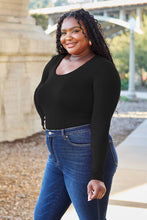 Load image into Gallery viewer, Soft & Simple Round Neck Long Sleeve Bodysuit (multiple color options)