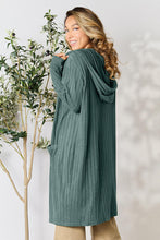 Load image into Gallery viewer, Cover Me Up In Comfort Ribbed Open Front Long Sleeve Cardigan