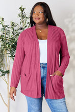 Load image into Gallery viewer, Chilly Days & Nights Ribbed Open Front Cardigan with Pockets (multiple color options)