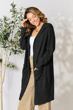 Load image into Gallery viewer, Cover Me Up In Comfort Ribbed Open Front Long Sleeve Cardigan